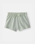 Baby Girl French Terry Shorts - Green, image 1 of 4 slides
