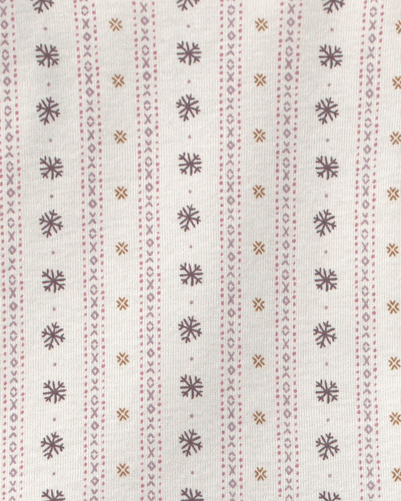 B&eacute;b&eacute; fille - Pyjama 2 pi&egrave;ces en coton biologique &agrave; motif ajour&eacute;, image 3 sur 3 diapositives