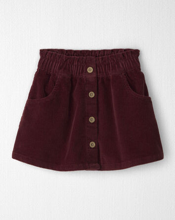 Toddler Girl Organic Cotton Corduroy Skirt, 