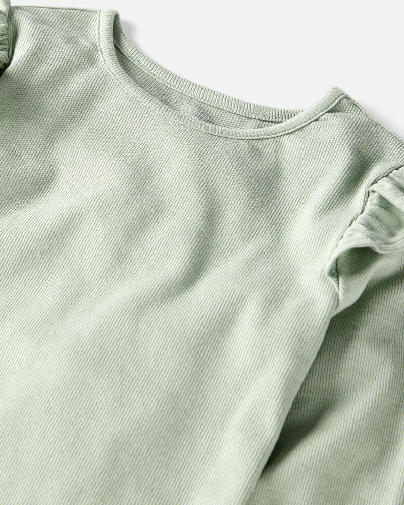 Girls 3-Pack Organic Cotton Flutter Long Sleeve Tees
, image 2 of 7 slides