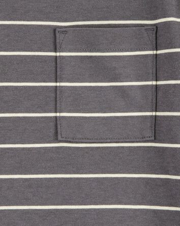 Kid Striped Cotton Blend Short-Sleeve Tee, 