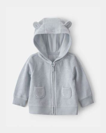 Baby 3-Piece Bear Terry Short-Sleeve Layering Set - Blue, 