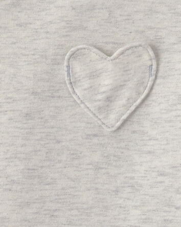 Toddler Girl Heart Long-Sleeve Top - Grey, 