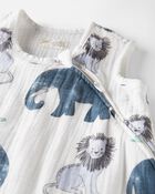 Baby Organic Cotton Gauze Zip Blanket, image 3 of 5 slides