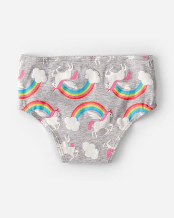 Girls 7-Pack Rainbow Unicorn Brief Underwear, 