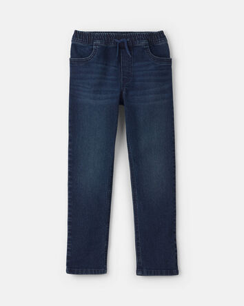 Gar&ccedil;ons - Jean en denim &agrave; jambe droite - D&eacute;lav&eacute; fonc&eacute;, 