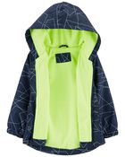 Fleece Lined Rain Jacket, image 2 of 3 slides