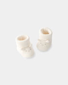 Baby Easter Bunny Booties - Ivory, image 1 of 2 slides