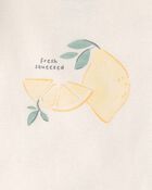 Baby Girl 3-Piece Lemon Bodysuits & Pant Set - Yellow/White, image 5 of 6 slides