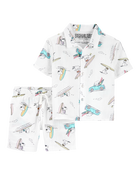 Toddler Boy Snoopy 2-Piece Gauze Outfit Set, image 1 of 3 slides