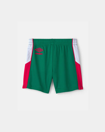 Toddler Umbro Mexico Mesh Soccer Shorts - Green/White/Red, 