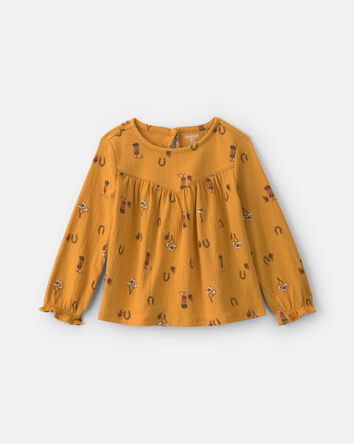 Toddler Girl Western Long-Sleeve Top - Yellow, 