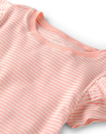 Tout-petit fille - Emballage de 3 t-shirts en coton biologique, 