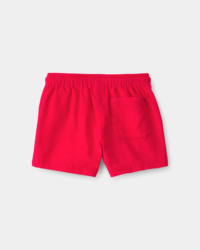 Toddler Boy Twill Shorts - Red, image 2 of 4 slides