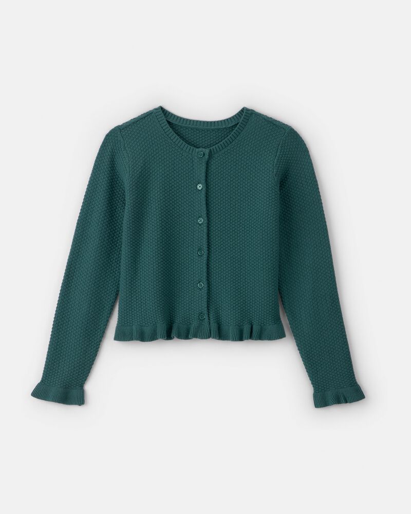 Filles - Cardigan &ndash; Vert, image 1 sur 2 diapositives