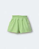 Toddler Girl Swing Short with Pockets - Lime Green, image 5 of 6 slides