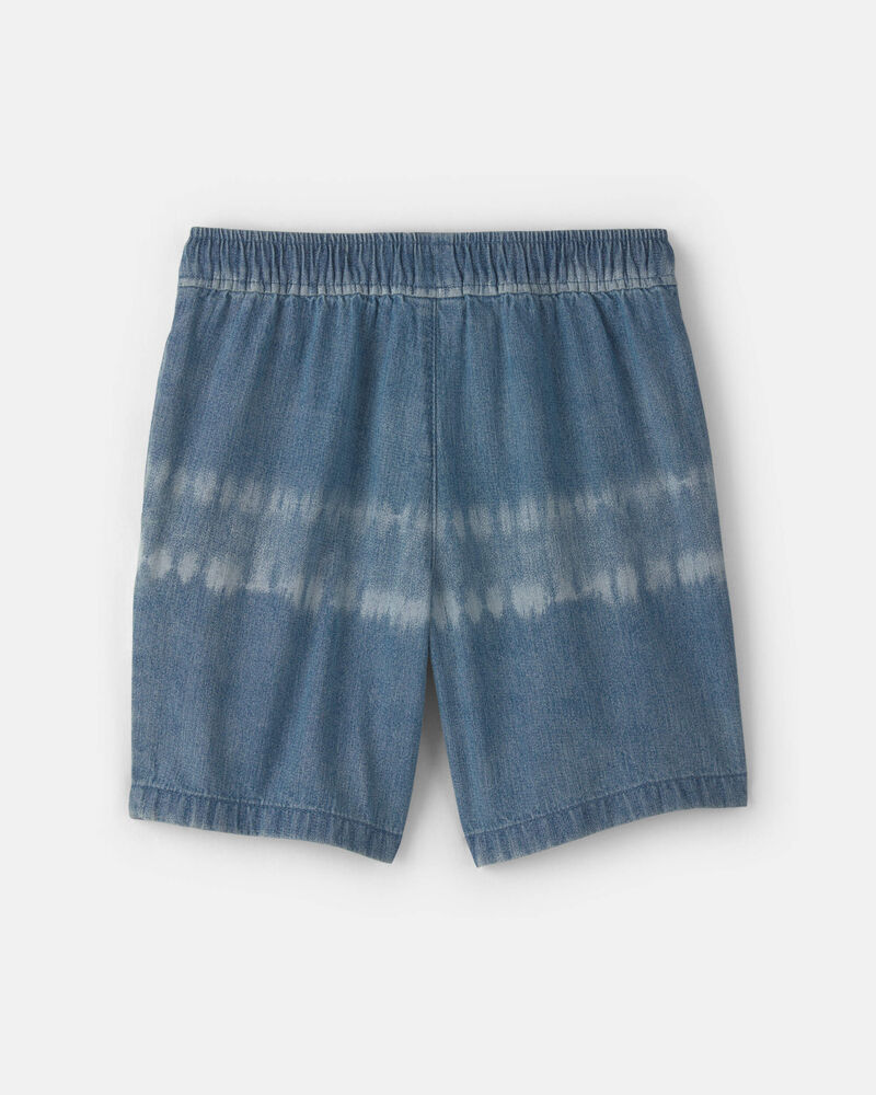Gar&ccedil;ons - Short en denim teint sur n&oelig;uds - D&eacute;lav&eacute; moyen, image 5 sur 6 diapositives