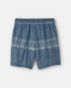 Gar&ccedil;ons - Short en denim teint sur n&oelig;uds - D&eacute;lav&eacute; moyen, image 5 sur 6 diapositives