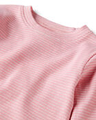 Toddler Girl Organic Cotton Pyjamas in Stripes, image 2 of 4 slides
