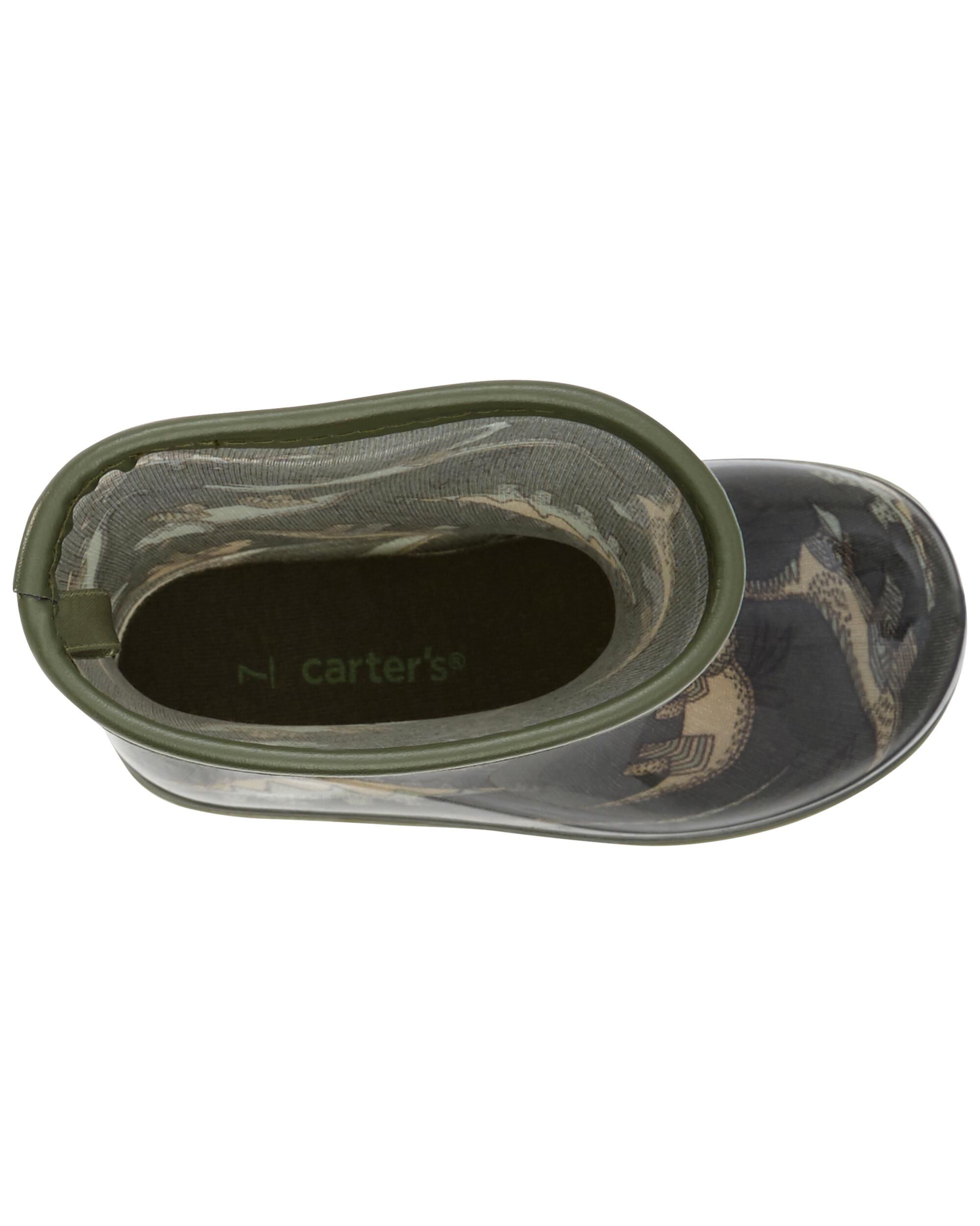 Olive Dino Print Rain Boots Carter s Canada