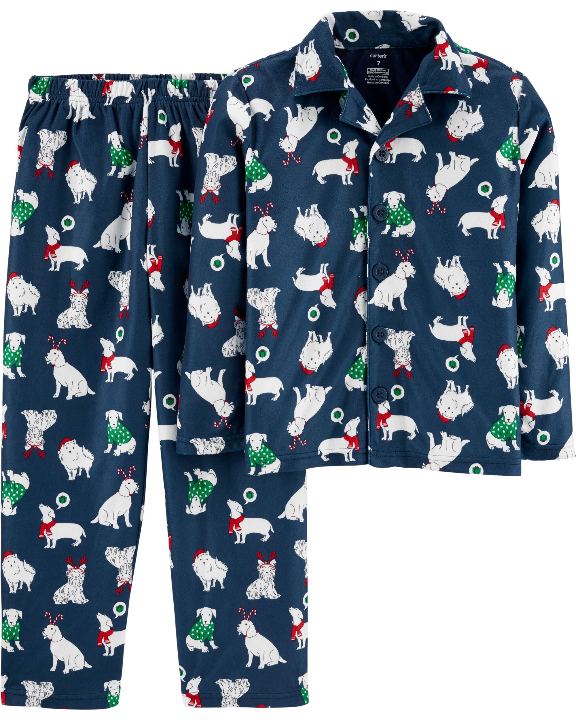 carters fleece christmas pajamas