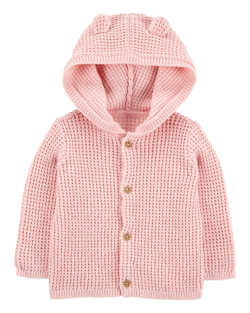 Baby Hooded Cardigan, image 1 of 3 slides