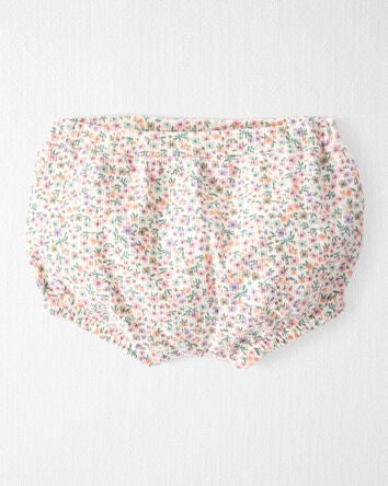 Baby 2-Piece Organic Cotton Rib Floral-Print Set, 