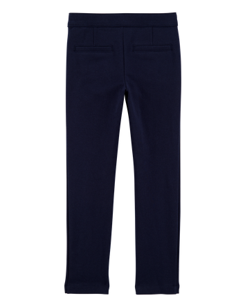 Kid Ponte Knit Uniform Pants - Navy, 
