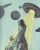 Gar&ccedil;ons - Ensemble de pyjama 4 pi&egrave;ces Dinosaure Ajust&eacute; 100 % coton - Vert/Gris, image 2 sur 4 diapositives