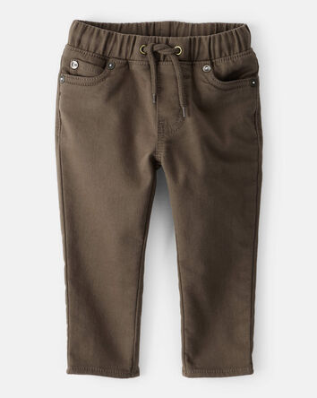 Baby Boy  Pull-On Slim Fit Pants - Brown, 