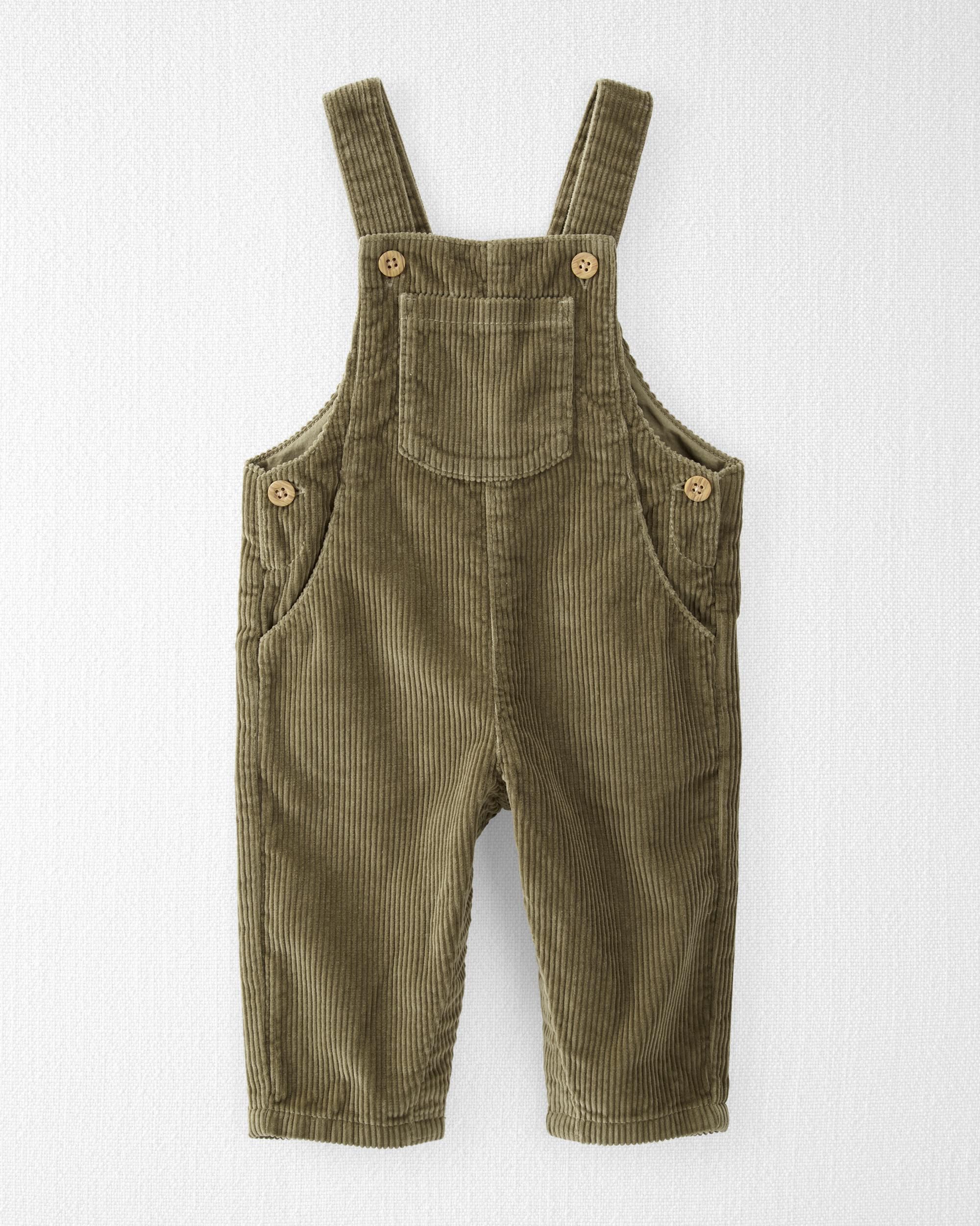 Baby Girls Baby Organic Cotton Corduroy Overalls 18M Little Planet