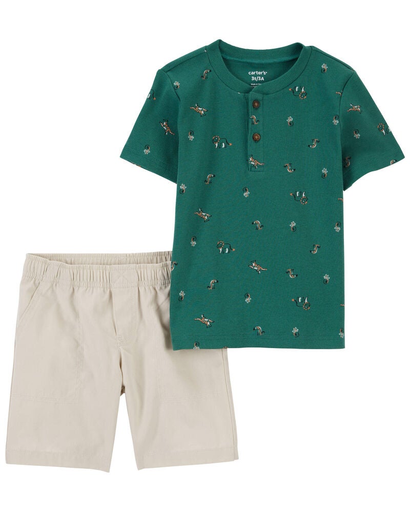 Baby 2-Piece Shirt and Shorts Set, image 1 of 3 slides