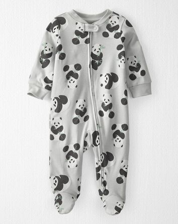 Baby Organic Cotton 2-Way Zip Sleeper Pyjamas, 