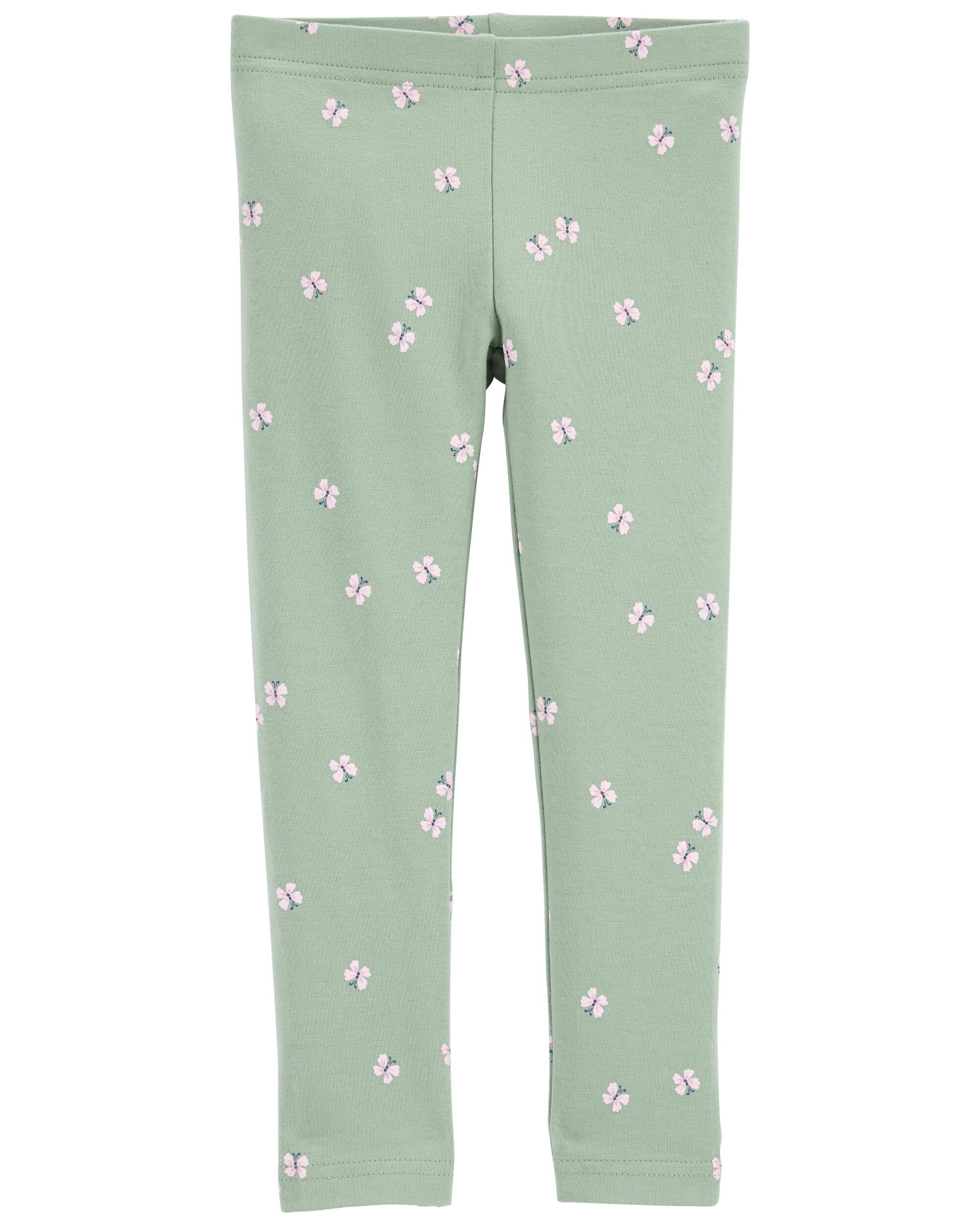 Green Butterfly Print Jersey Leggings Carter s Canada