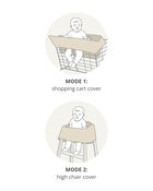 Take Cover Shopping Cart & Baby High Chair Cover - Oat, image 5 of 6 slides