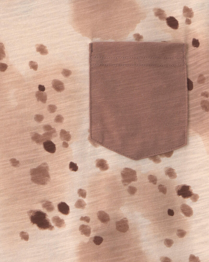 Boys Animal Print T-Shirt - Brown/Cream, image 2 of 3 slides
