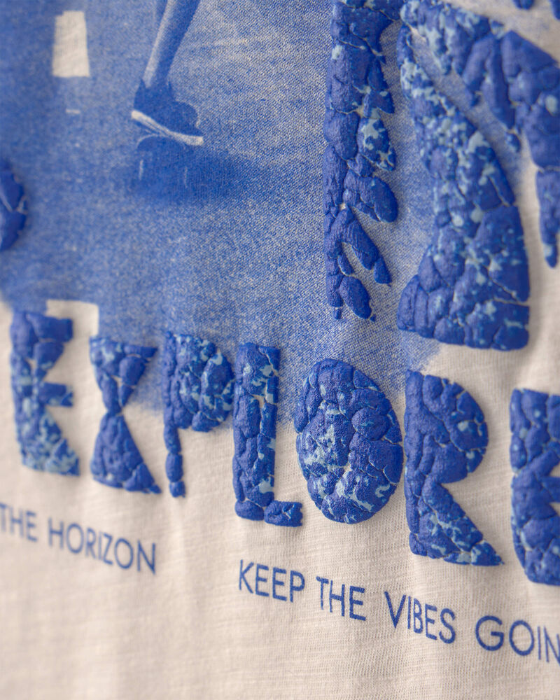 Boys Beachside Skater Graphic Tee - Tan, image 3 of 6 slides