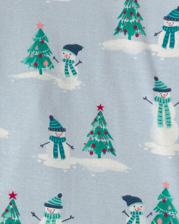 Kids 2-Piece Snowman Snug Fit 2-Piece Pyjama Set, 