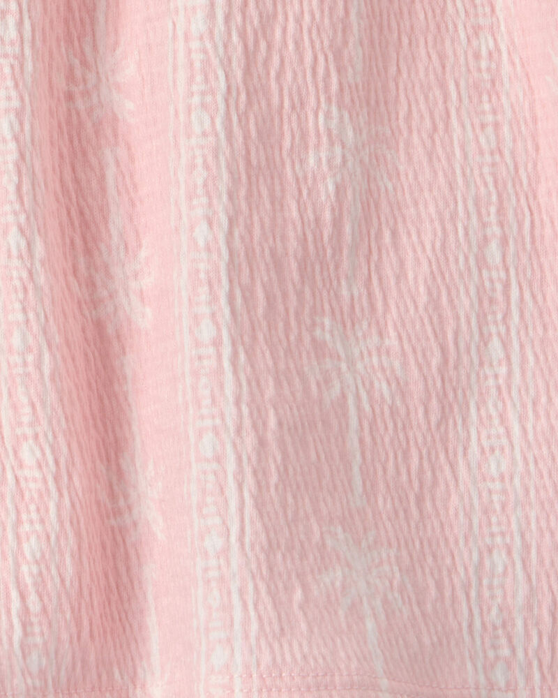 Filles - Short en gaze &agrave; motif de palmier - Rose, image 3 sur 3 diapositives