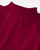 Toddler Girl 2-Pack Organic Cotton Ribbed Mock Neck Tops, image 2 of 5 slides