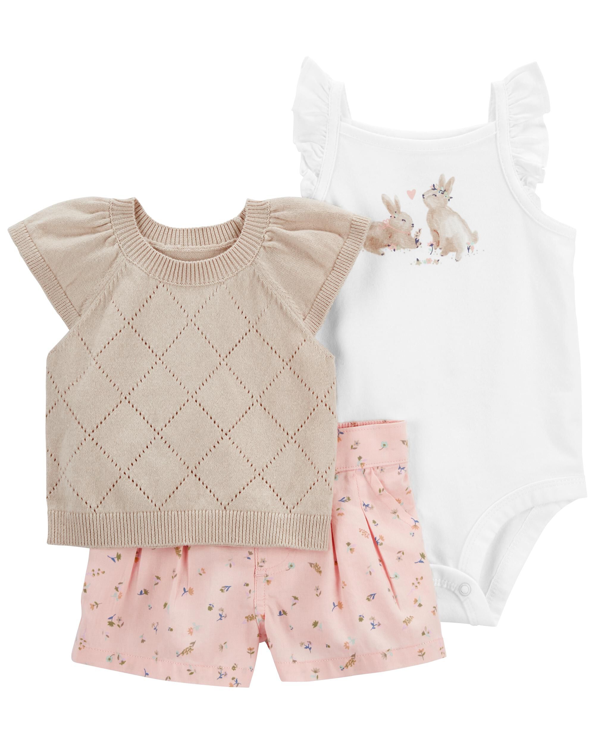 Multi 3-Piece Bunny Set | carters.com
