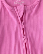 B&eacute;b&eacute; fille - Grenouill&egrave;re ajust&eacute;e &agrave; fermeture &agrave; glissi&egrave;re &agrave; deux sens PurelySoft - Rose, image 6 sur 7 diapositives