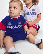 B&eacute;b&eacute; - Barboteuse de soccer Umbro de l&rsquo;Angleterre - Rouge/Bleu, image 2 sur 6 diapositives
