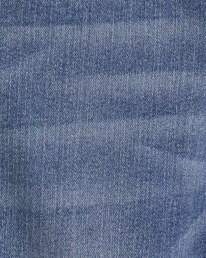 Enfant Jeans de coupe fuseau &agrave; d&eacute;lavage indigo vif, image 3 sur 3 diapositives