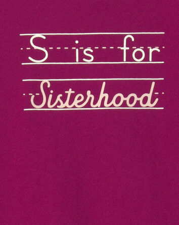 Toddler Girl Toddler Girl "Sisterhood" Long-Sleeve Graphic Tee - Red, 