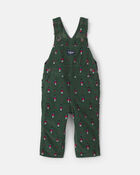 Baby Boy Nutcracker Corduroy Overalls - Green, image 1 of 4 slides