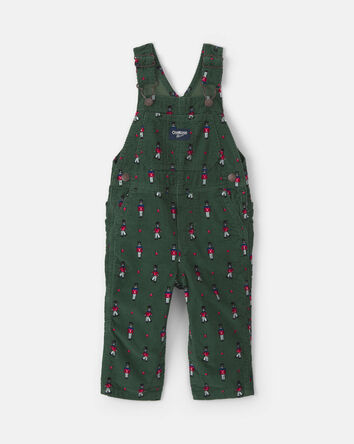 Baby Boy Nutcracker Corduroy Overalls - Green, 