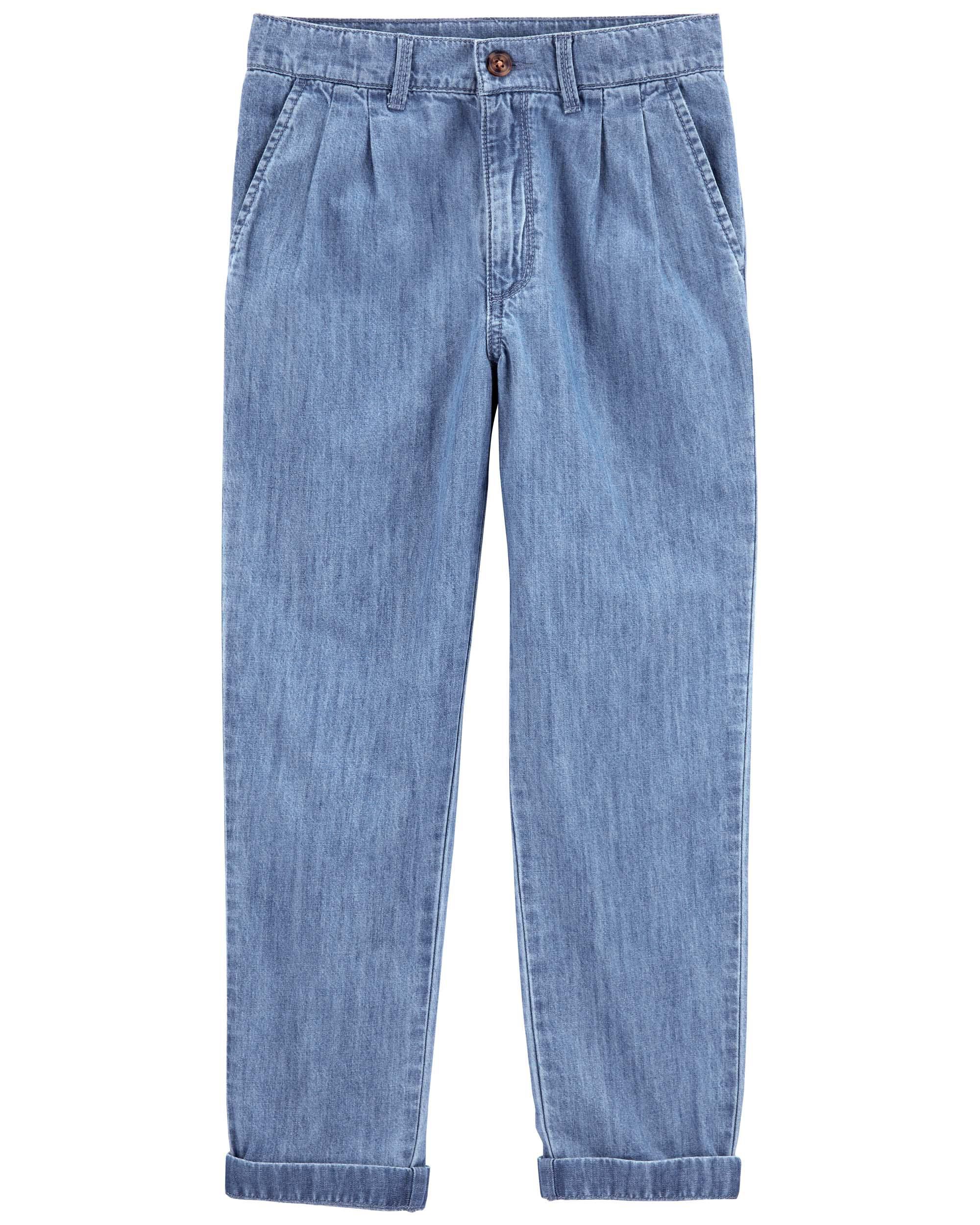 Navy cheap denim pants