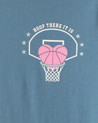 Girls Basketball Long-Sleeve Graphic T-Shirt - Teal, image 2 of 3 slides