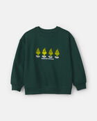 Boys Dr. Seuss&trade; The Grinch Christmas Pullover Sweatshirt - Green, image 1 of 2 slides